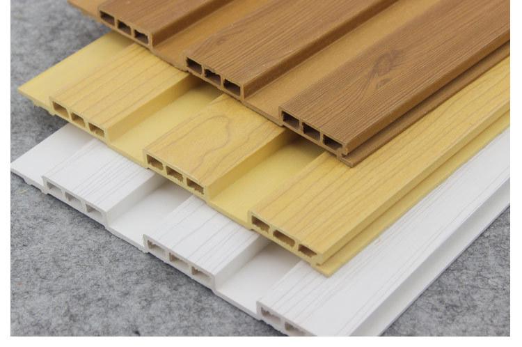厂家直销 木塑板材 墙面装饰材料 生态木油印195长城板双.